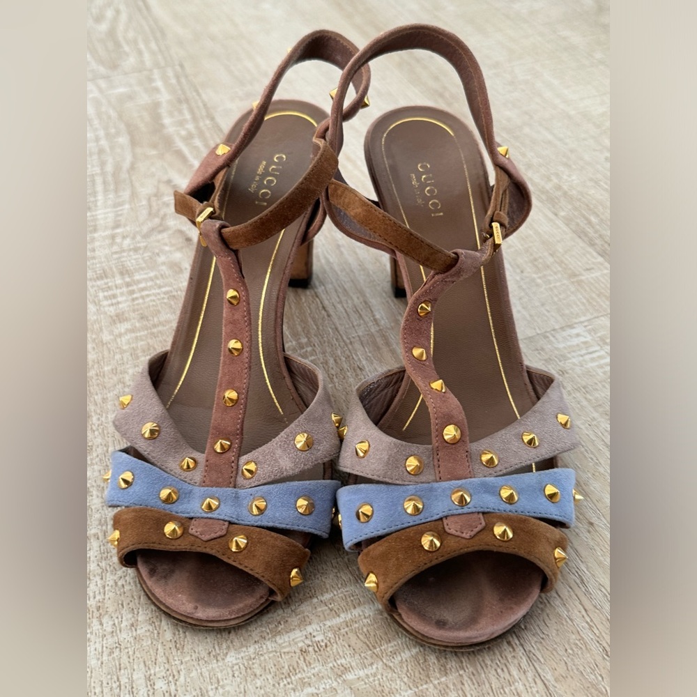 Authentic Gucci Suede Heels